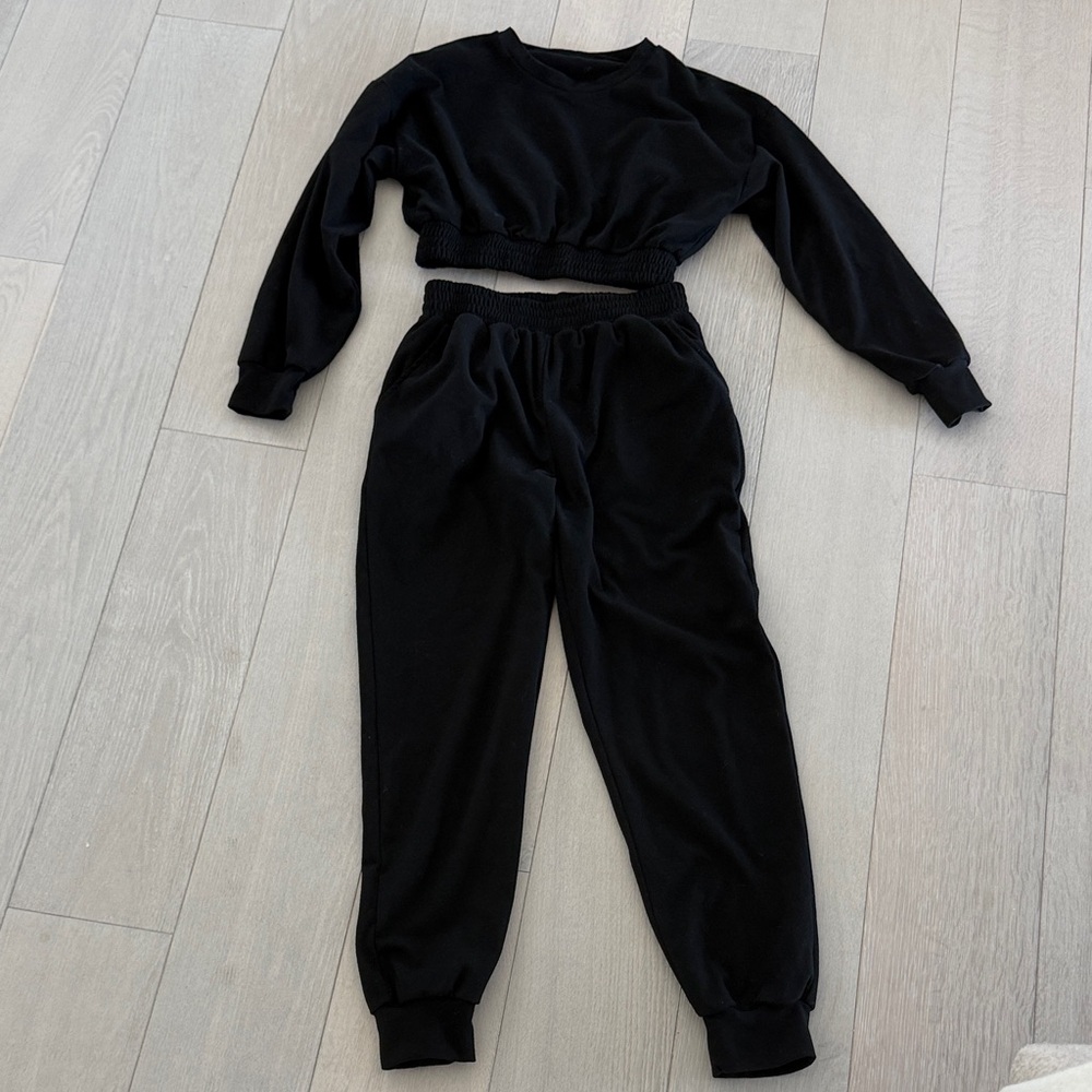Black Women's Lounge Set